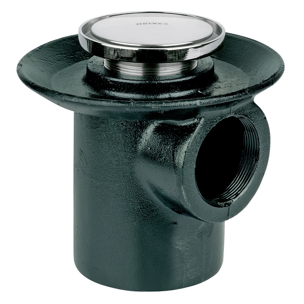 HELVEX 24HL COLADERA DE UNA BOCA DESAGUE DE CONTORNO REDONDA