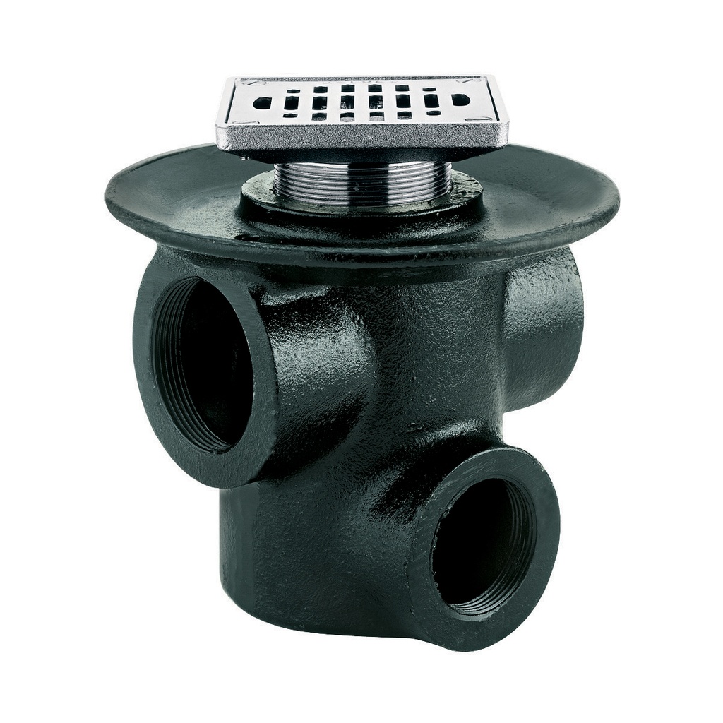 HELVEX 25CH COLADERA REJILLA CUADRADA 3 BOCAS