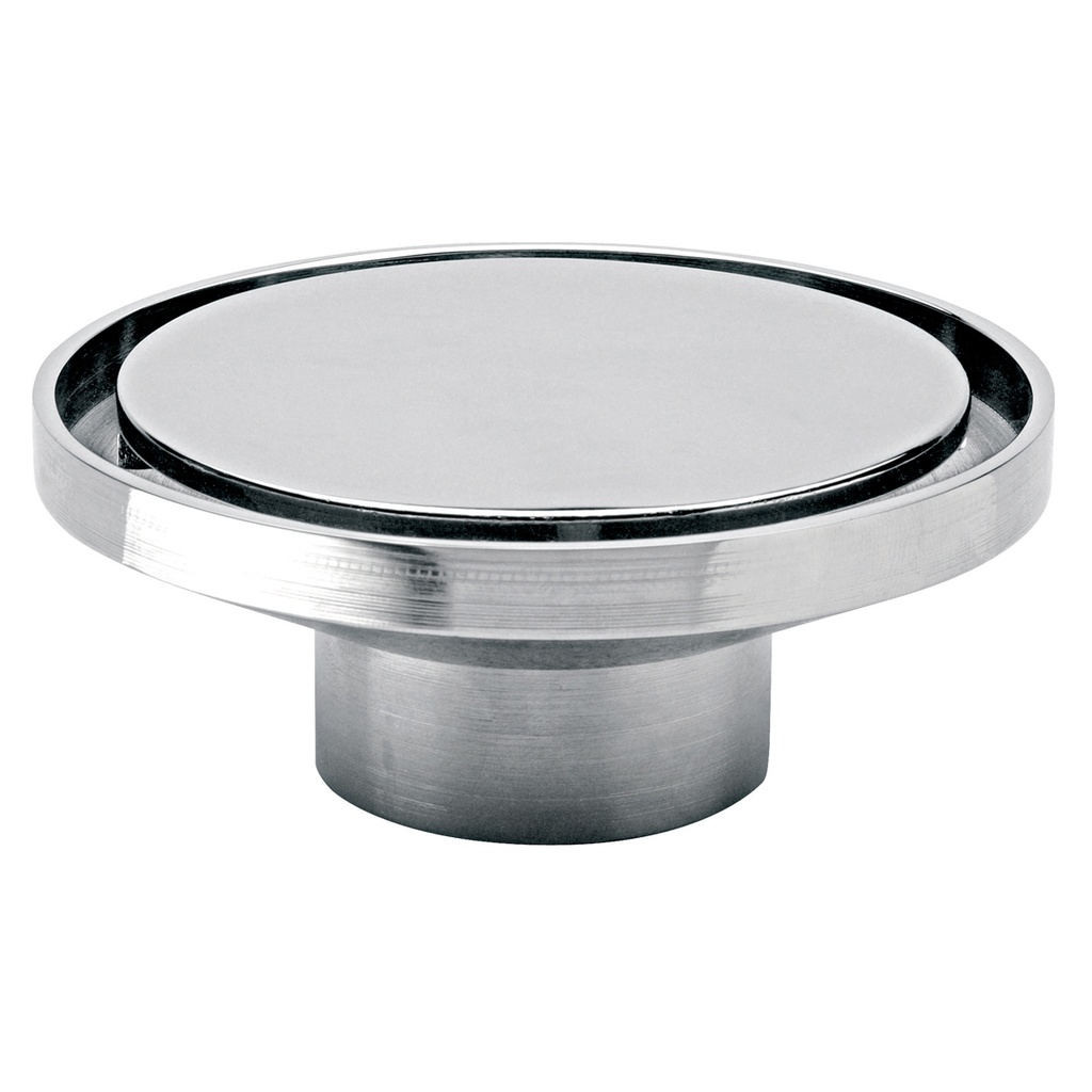 HELVEX 342RL REBOSADERO REDONDO CON DESAGUE DE CONTORNO CROMO