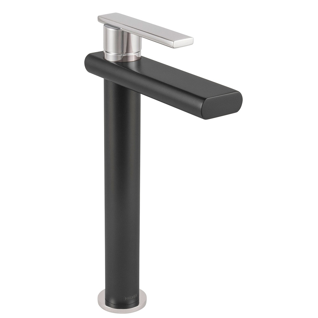 HELVEX EP938 EB/CR  MONOMANDO P/LAV ALTO PREMIER EBANO/CROMO CONTRA DESCONT