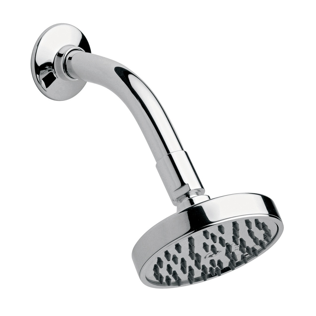 HELVEX H201 REGADERA CON BRAZO Y CHAPETON CHORRO FIJO CON SISTEMA ANTICALCAREO