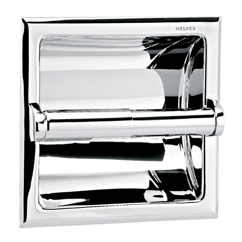 HELVEX 104 PORTAPAPEL EMPOTRAR CLASICA CROMO