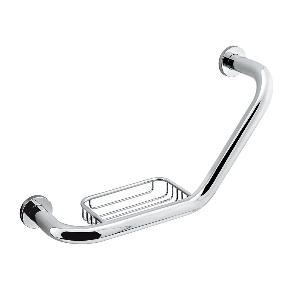 HELVEX 158 AGARRADERA P/TINA C/JABONERA DE REJILLA CROMO CLASICA 