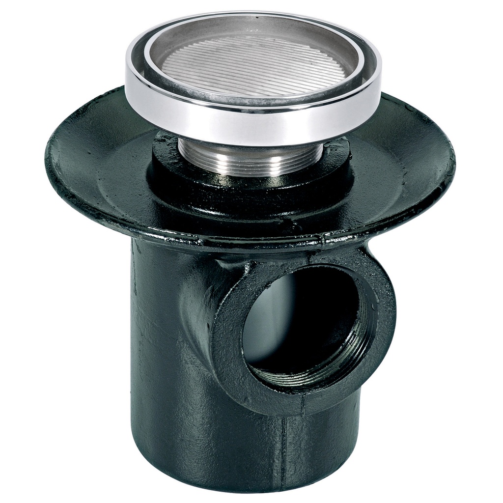 HELVEX 24HLI COLADERA DE UNA BOCA DESAGUE DE CONTORNO REDONDA PARA INSERTO CERAMICO MAXIMO DE 10MM