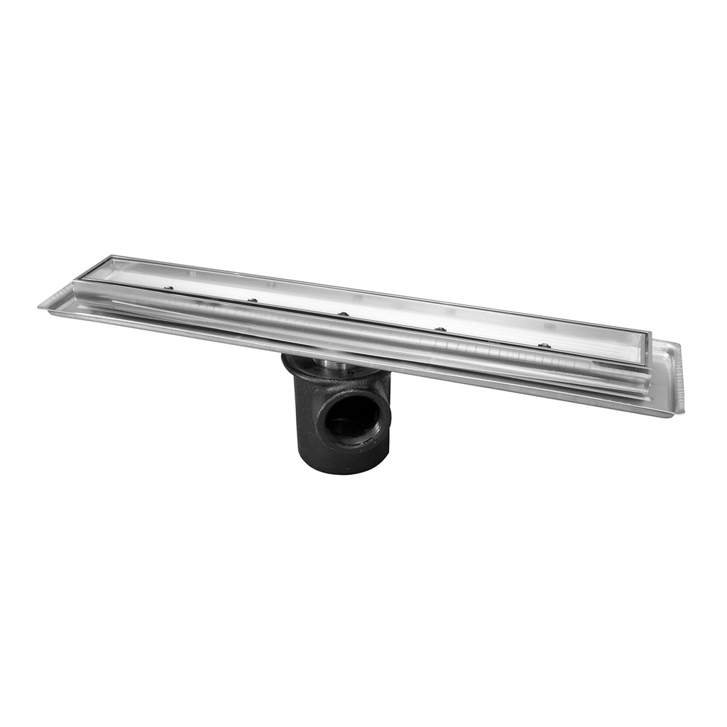 HELVEX 24RHLI60 COLADERA DE 1 BOCA INSERTO RECTANGULAR 60CMS CROMO