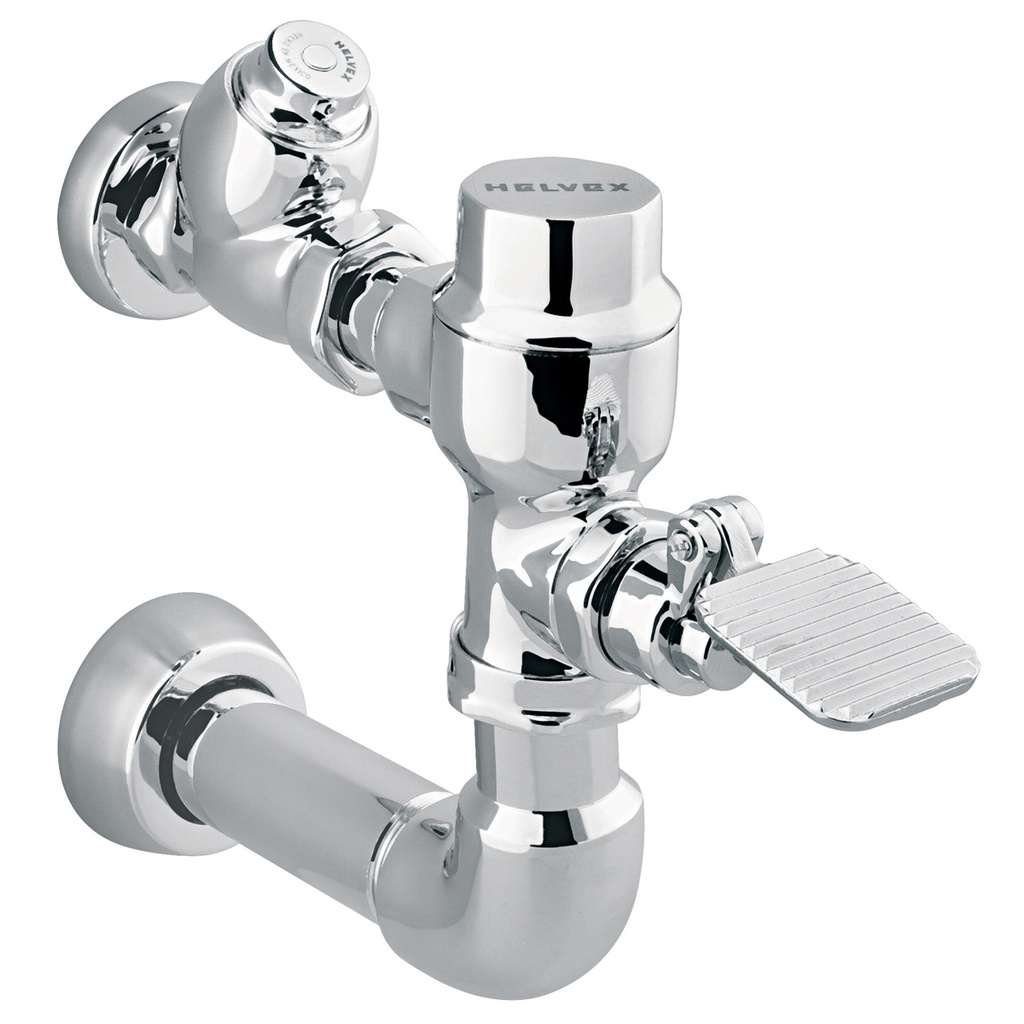 HELVEX 310 WC 4.8 FLUXOMETRO PEDAL APARENTE P/SANITARIO 4.8LTS X DESCARGA