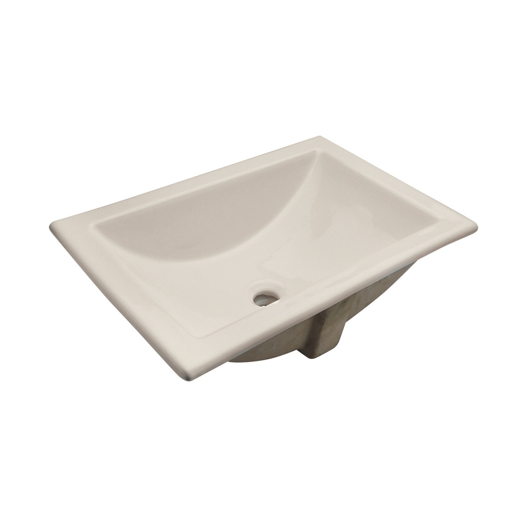 HELVEX LAVABO MARCUS MARFIL SOBRE CUBIERTA C/REBOSADERO ALTO BRILLO