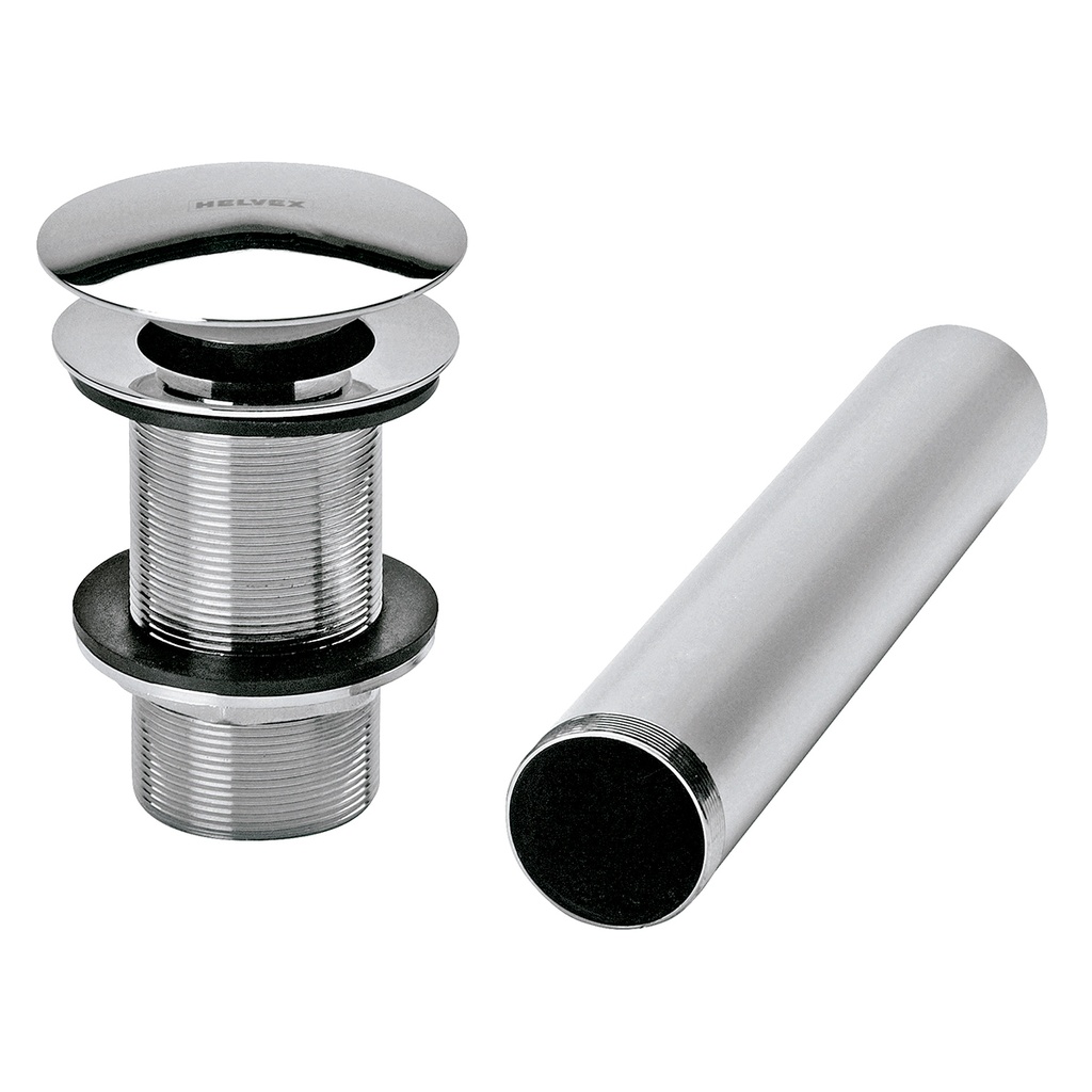 HELVEX TH065 CONTRA PARA DESAGUE CON SISTEMA PUSH P/LAVABO SIN REBOSADERO CROMO