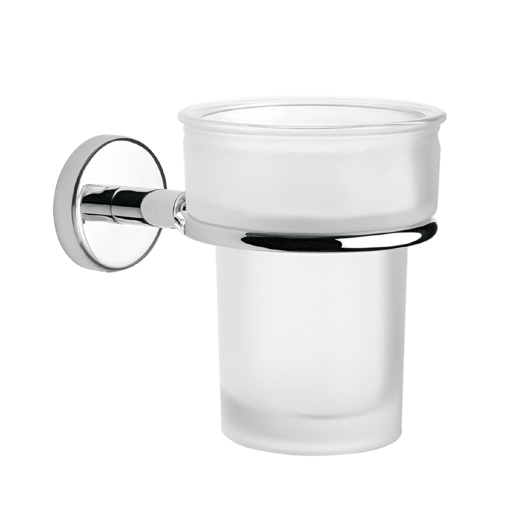 PROYECTA SP07 VASO CEPILLERO DE CRISTAL SPACIO CROMO PROYECTA