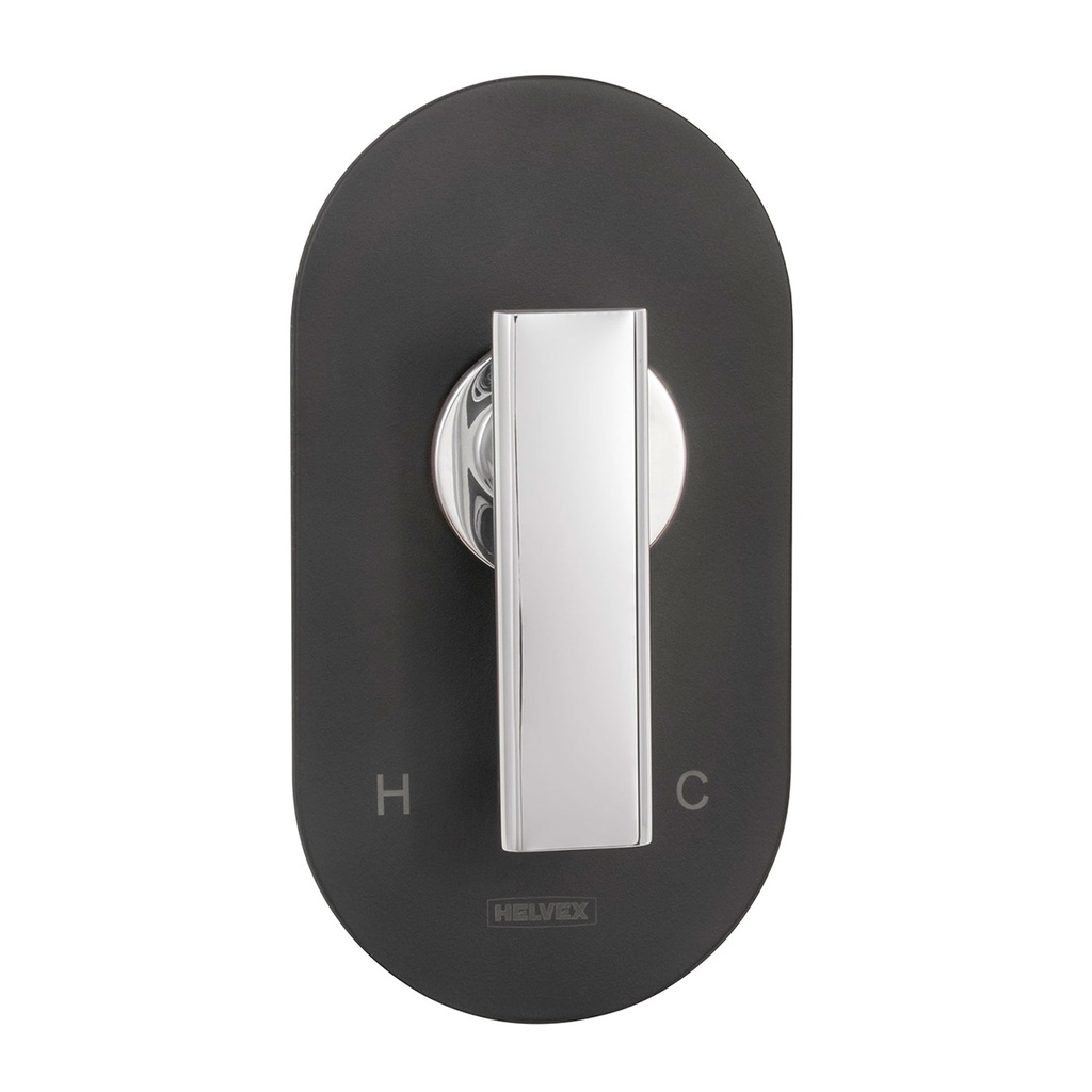 HELVEX E702-EB/CR MONOMANDO REG S/DESV PREMIER EBANO CROMO DESCONT