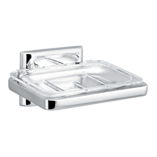 [HEL AC 0013] HELVEX 108 JABONERA SENCILLA CLASICA CROMO SEMIEMPOTRABLE