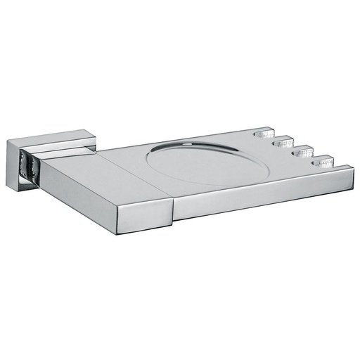 [HEL AC 0046] HELVEX 16107 PORTAVASO CEPILLERO VERTIKA CROMO