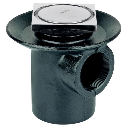 [HEL CO 0005] HELVEX 24CHL COLADERA DESAGUE DE CONTORNO CUADRADA 1 BOCA CROMO