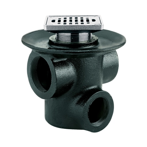 [HEL CO 0007] HELVEX 25CH COLADERA REJILLA CUADRADA 3 BOCAS