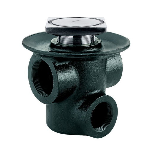 [HEL CO 0022] HELVEX 25CHL COLADERA DECORATIVA REDONDA DESAGUE DE CONTORNO 3 BOCAS