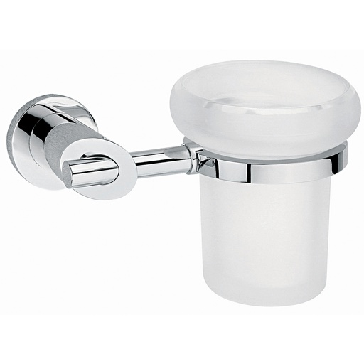 [HEL AC 0112] HELVEX 9107 PORTACEPILLERO NUVA DE CRISTAL EN CROMO