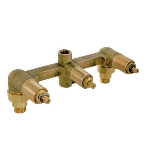 [HEL EN 0025] HELVEX E40AQ ENSAMBLE BASICO EMPOTRAR TRIPLE SCHAP