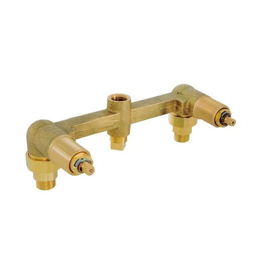 [HEL EN 0015] HELVEX E50AQ ENSAMBLE EMPOTRAR DOBLE PARA TINA