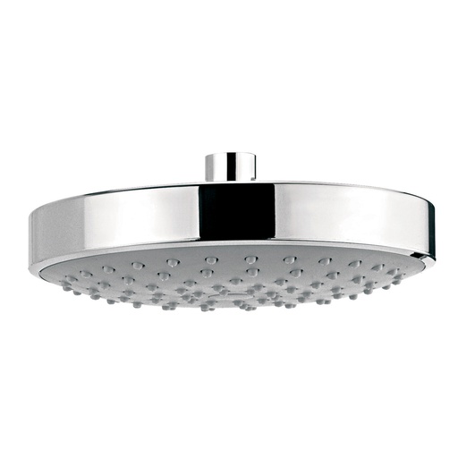 [HEL RE 0014] HELVEX H3003 REGADERA PLATO ANCHO 7"" CHORRO FIJO CON SISTEMA ANTICALCÁREO