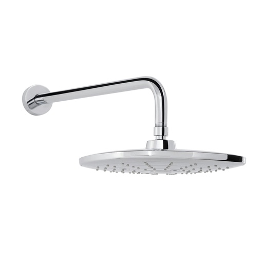 [HEL RE 0022] HELVEX H3303 REGADERA CUADRADA 10" 3CH 10L C/BRAZO Y CHAP CROMO