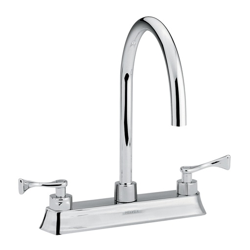 [HEL ME 0011] HELVEX HM37 MEZCLADORA P/FREGADERO ALBATROS CROMO