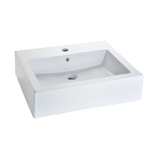 [HEL LV 0004] HELVEX LAVABO FUTURA 1 BLANCO S/PONER MONOMANDO CON REBOSADERO