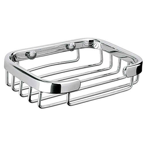 [HEL AC 0141] HELVEX REJ 01 JABONERA DE REJILLA RECT CROMO