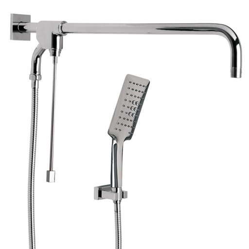 [HEL RE 0055] HELVEX RM15 REGADERA MANUAL C/BRAZO LARGO C/DESVIADOR CROMO