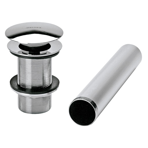 [HEL VA 0008] HELVEX TH065 CONTRA PARA DESAGUE CON SISTEMA PUSH P/LAVABO SIN REBOSADERO CROMO