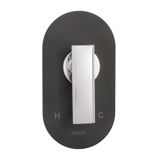 [HEL MO 0092] HELVEX E702-EB/CR MONOMANDO REG S/DESV PREMIER EBANO CROMO DESCONT