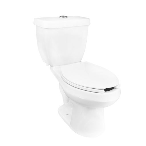[HEL WC 0009] HELVEX SANITARIO DRAKAR 16 BLANCO ALARGADO 4.8LTS TRAMPA EXPUESTA