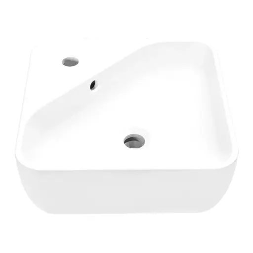 [HEL LV 0025] HELVEX LAVABO ANNI BLANCO S/PONER CON REBOSADERO 1P